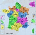 Carte France départements ≡ Voyage - Carte - Plan