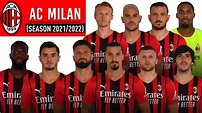 AC MILAN OFFICIAL SQUAD 2021/2022 - SERIE A - YouTube