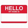 Name Tag Red – Hello My Name Is - The Party Warehouse