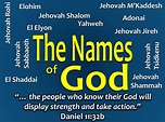 The Names of God | Crossroads Bible Seminary