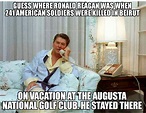 FALSE: President Reagan Continued Golfing After Beirut Attacks