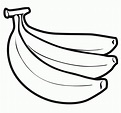 Dibujos de bananas para colorear, descargar e imprimir | Colorear imágenes