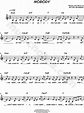 Mitski "Nobody" Sheet Music (Leadsheet) in C Major (transposable ...