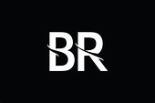 BR Monogram Logo Design By Vectorseller | TheHungryJPEG