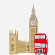 Big ben london bus creatives PNG and Vector | Big ben london, Big ben ...