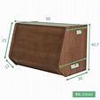 日本 IRIS 木質可掀門堆疊櫃 W60xH40cm 深木色 | 特力屋 - Yahoo奇摩超級商城