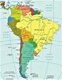 【Mapa América del Sur】🥇 | Mapas de Sudamérica / Suramérica