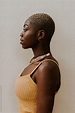 Side profile portrait of a beautiful black woman. by Kristen Curette ...