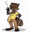 New raccoon oc i made : furry