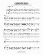 Californication Sheet Music | Red Hot Chili Peppers | Bass Guitar Tab