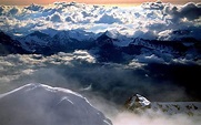 TOP OF THE PEAK switzerland, berner, alpen, eiger peak, clouds, HD ...