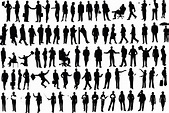 10 Human Figure Silhouette Vector Images - Human Figure Silhouette ...