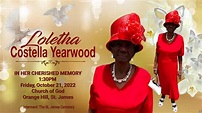 A Service of Thanksgiving for the life of Loletha Yearwood - YouTube