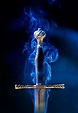Flaming Sword | Art, Blue sword, Prophetic art
