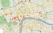 Cartina Della Città Di Londra | Tomveelers