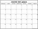 mayo de 2024 calendario gratis | Calendario mayo