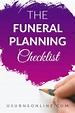 Funeral Planning Checklist (Free Printable) » Urns | Online