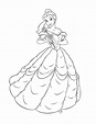 Dibujo De Bella Para Colorear Rincon Dibujos Princess Coloring Pages ...
