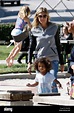 Heidi Klum con hijas Lou Sulola Samuel y Leni Klum en un día en familia ...
