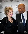 Colin Salmon and his wife Fiona Hawthorne at the premiere of the movie ...