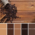 Cinnamon near spilled coffee beans Color Palette #262 | Ave Mateiu