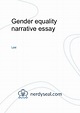 Gender equality narrative essay - 331 Words - NerdySeal