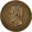 [#544330] Coin, France, Napoleon III, Napoléon III, 10 Centimes, 1856 ...