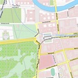 Brandenburger Tor-Stadtplan mit Luftbild und Unterkünften von Berlin