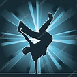 Dancing silhouette, breakdance Stock Vector Image by ©nubephoto #5945782