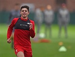 Photo: Adam Lewis in Liverpool first team training