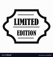 Limited edition icon simple style Royalty Free Vector Image