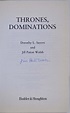 THRONES, DOMINATIONS. Signed by J. P. Walsh by Sayers, Dorothy L.; Jill ...
