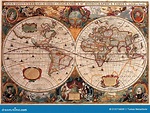Mapas Antiguos Del Mundo Doble Hemisferio Maphenricus Hondiusc 1630 ...