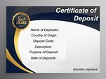 ?Free Certificate of Deposit Template Sample with Examples?