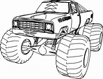 Printable Monster Truck Coloring Pages