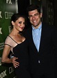 Max Greenfield and his wife, Tess Sanchez, popped up at the Fox/FX ...
