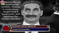 Groucho Marx: Zum 40. Todestag: Die Sprüche von Groucho Marx - YouTube