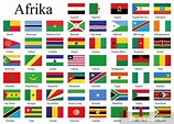 Fotomural Banderas de los países de África - PIXERS.ES