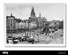 Jahrgang 1930 Foto von der Heumarkt, Köln Deutschland Stockfotografie ...