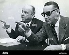 Apr 12, 1963 - Rome, Italy - ARTURO MICHELINI (R), leader of the ...