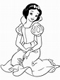 Dibujo para colorear - Disney Princesa Blancanieves