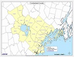 Cumberland County Map - Cumberland Maine USA • mappery