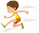 Hombre atleta corriendo en una carrera 366622 Vector en Vecteezy