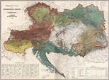 1855 Ethnographic map of the Austrian Empire [7997 x 5862] | Austrian ...