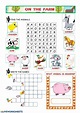 Farm animals Ficha interactiva | Animal worksheets, Farm animals for ...