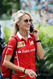 Britta Roeske, Pressesprecherin, Sebastian Vettel, Ferrari bei Singapur ...