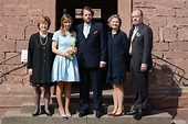 Mariage civil à Amorbach du prince Ferdinand de Leiningen, fils aîné du ...