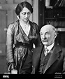 THOMAS HARDY (1840-1928) English poet and novelist with his secretary ...