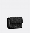 Cartera plegable de tres piezas Dior Oblique en jacquard negro - Los ...