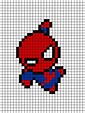 Spiderman Pixel Art | Piksel sanatı, Örgü çizelgeleri, Minecraft piksel ...